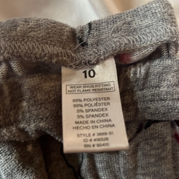 Lot of Christmas pj’s, and Santa style dress sz 10 - Picture 15 of 15